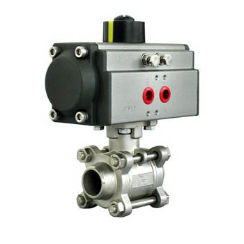 三片式高平台氣動球閥