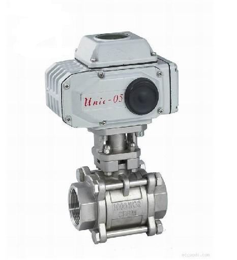 三片式電動球閥